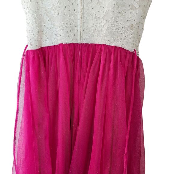 Speechless Lace to Tulle High Low Dress Fit Flare girls size 10‎ Shimmer - Picture 10 of 10
